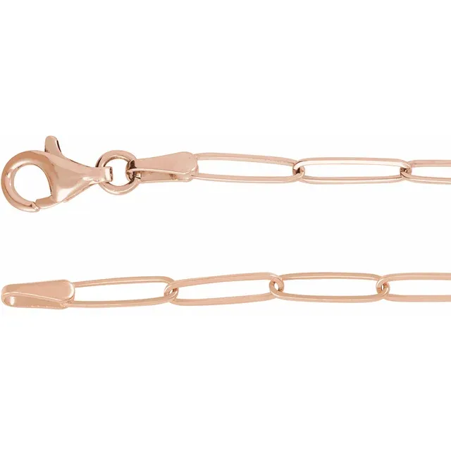 108335502 Engravable Bar 7" Bracelet, 14K Rose