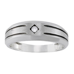 37240-White-0 Solitaire Gents Ring, Round Shape, in Yellow Gold - 10528