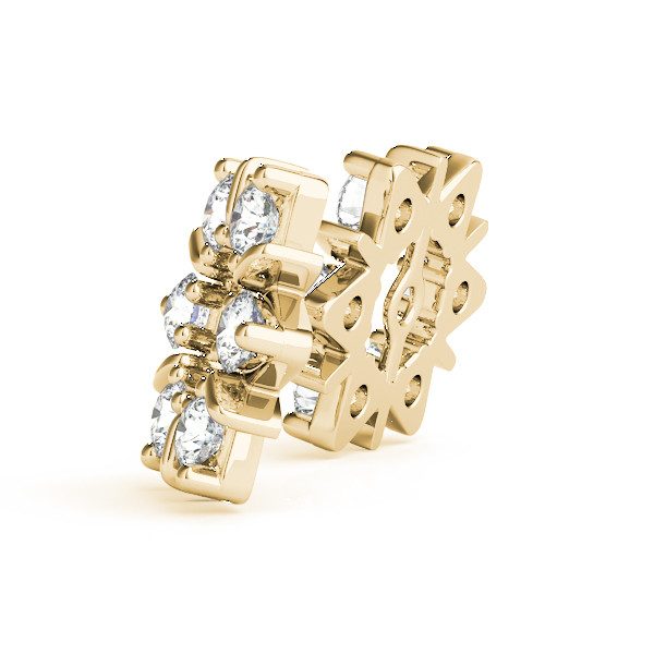 39167-Yellow-1 Diamond Jacket Earrings, in Yellow Gold - 40228