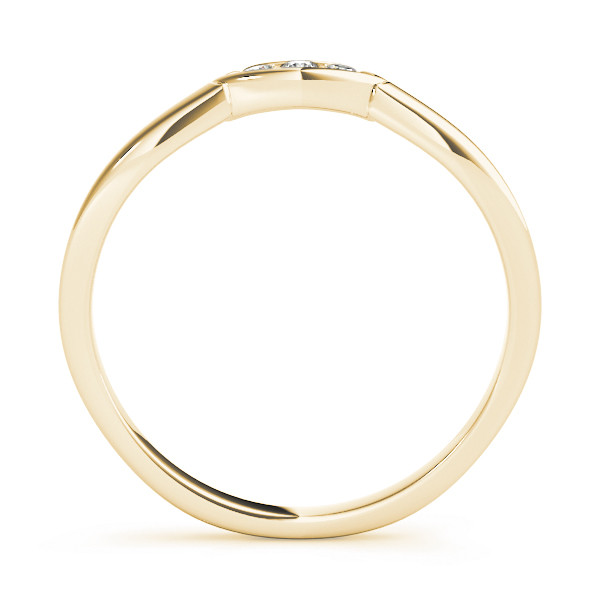 39672-Yellow-1 Curverd Wedding Ring, in Yellow Gold - 50013