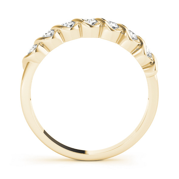 39745-Yellow-1 Wedding S Band, in Yellow Gold - 50204