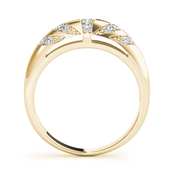 39868-Yellow-1 Pave Wedding Ring, in Yellow Gold - 50307