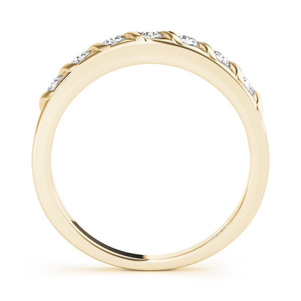 40002-Yellow-1 Wedding S Band, in Yellow Gold - 50366