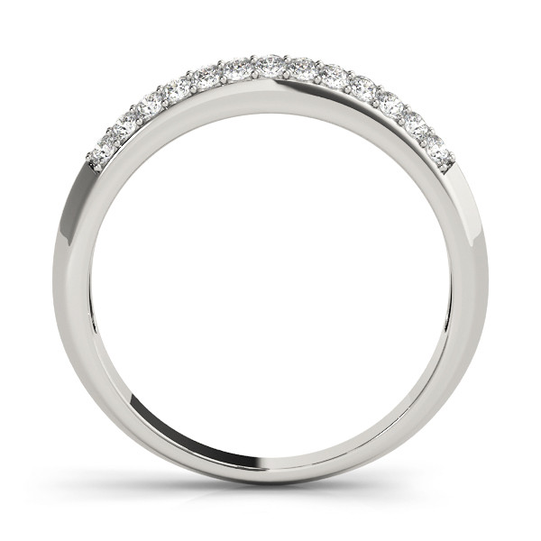 40064-White-1 Pave Wedding Ring, in White Gold - 50381