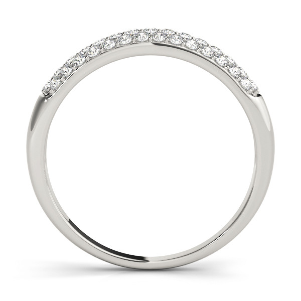 40288-White-1 Pave Wedding Ring, in Platinum - 50466