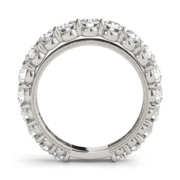 40328-White-1 Prong Set Wedding Ring, in White Gold - 50491