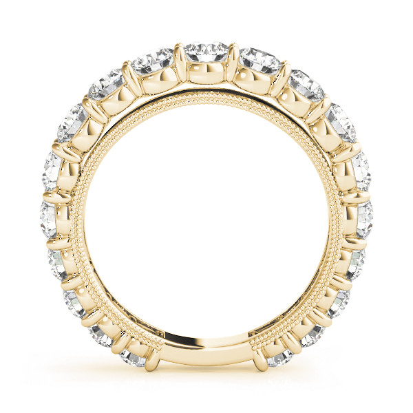 40328-Yellow-1 Prong Set Wedding Ring, in Yellow Gold - 50491