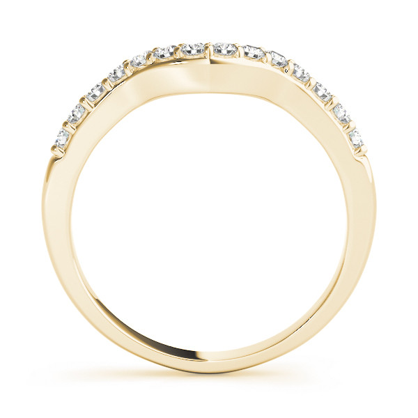 40346-Yellow-1 Curverd Wedding Ring, in Yellow Gold - 50500