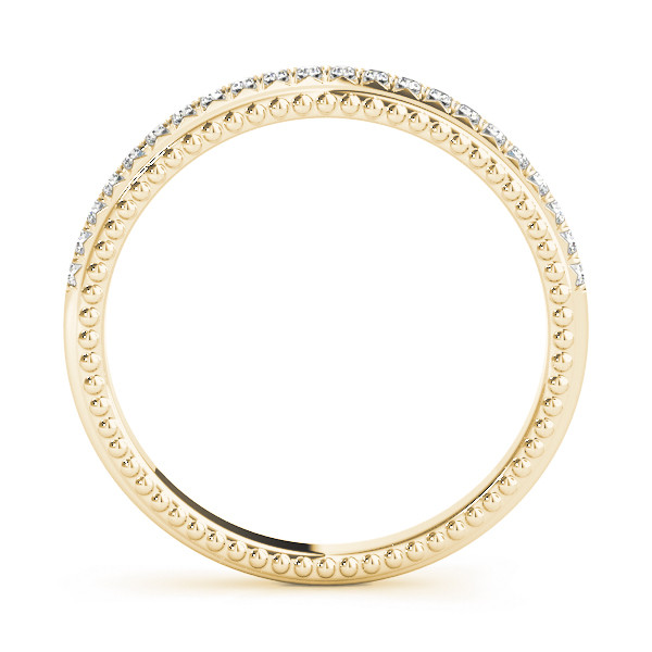 40380-Yellow-1 Prong Set Wedding Ring, in Yellow Gold - 50514