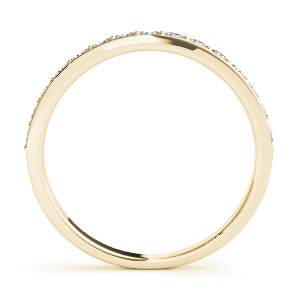 40723-Yellow-1 Prong Set Wedding Ring, in Yellow Gold - 50620