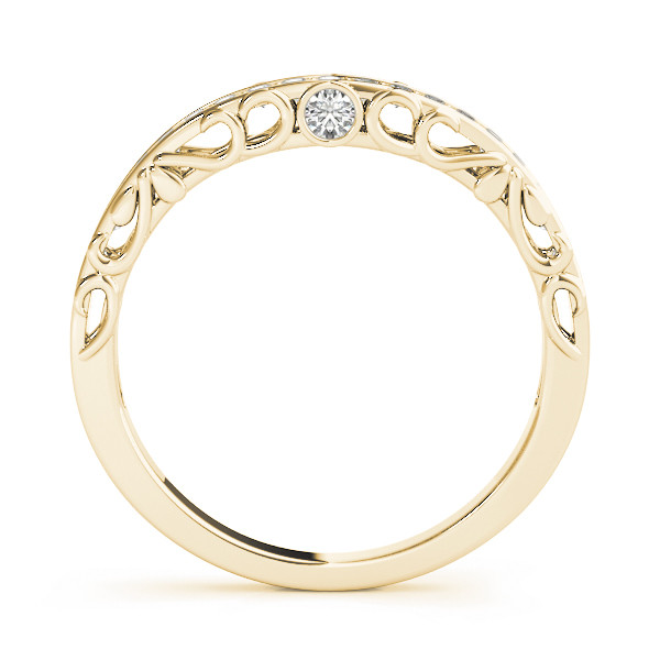40954-Yellow-1 Curverd Wedding Ring, in Yellow Gold - 50784