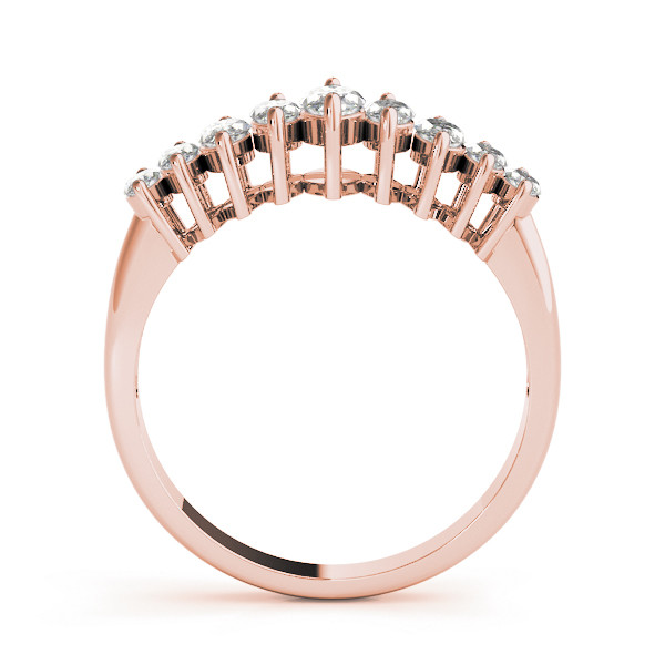 41374-Pink-1 Fancy Shape Marquise Wedding Ring, in Rose Gold - 80588