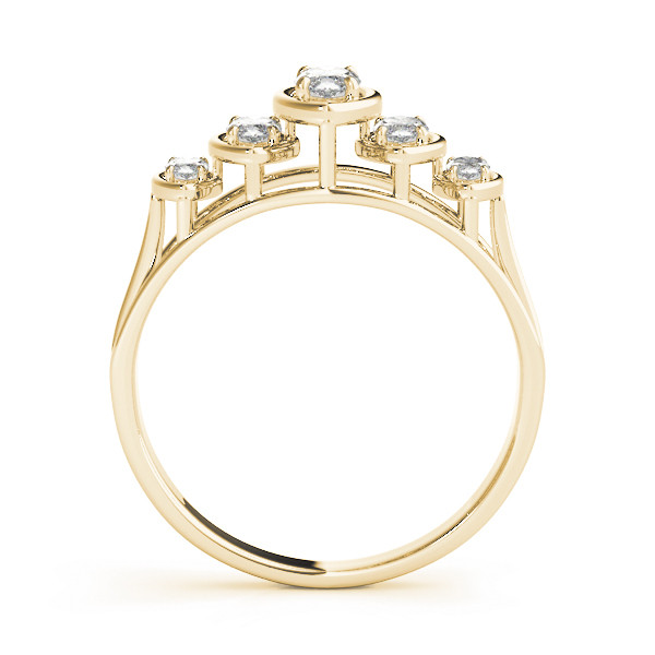 41426-Yellow-1 Fancy Shape Wedding Ring, Marquise Shape, in Yellow Gold - 80725