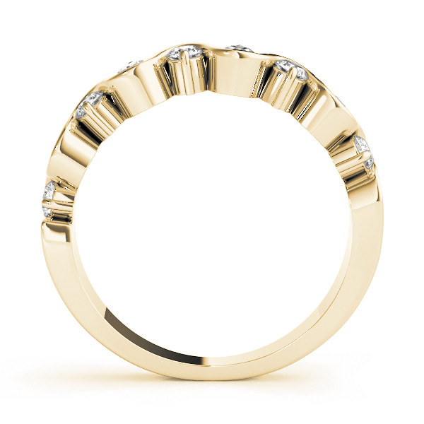 41434-Yellow-1 Wedding S Band, in Yellow Gold - 80766