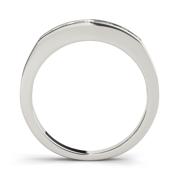 41522-White-1 Channel Set Wedding Ring, in Platinum - 81022