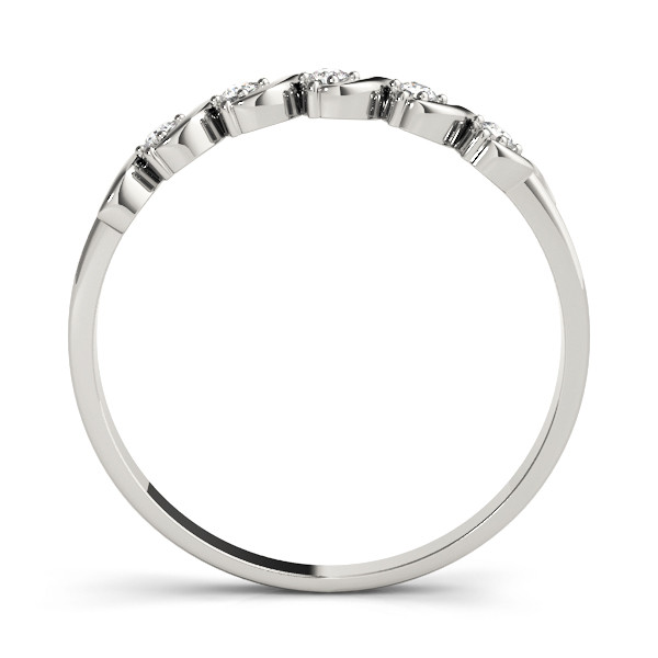 41783-White-1 Wedding S Band, in Platinum - 81620