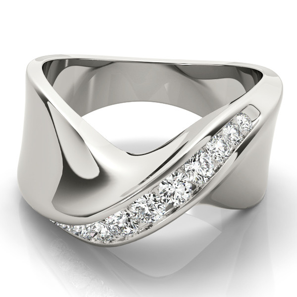 42263-White-2 Diamond Fashion Ring, in Platinum - 82322