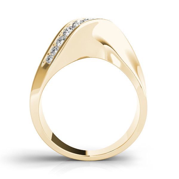 42263-Yellow-1 Diamond Fashion Ring, in Yellow Gold - 82322