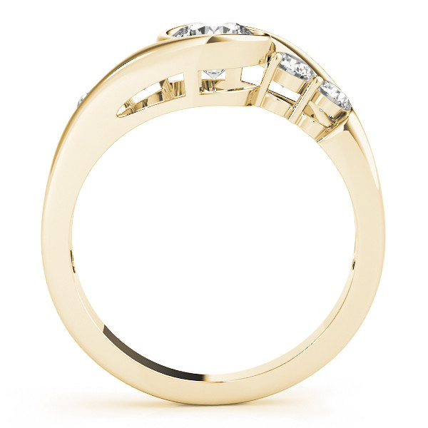42354-Yellow-1 Tension Engagement Ring, Round Shape, in Yellow Gold - 82408
