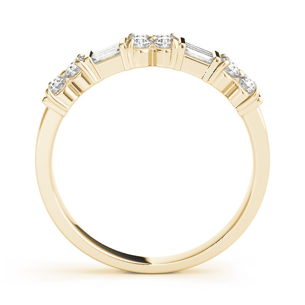 42469-Yellow-1 Fancy Shape Baguette Wedding Ring, in Yellow Gold - 82576