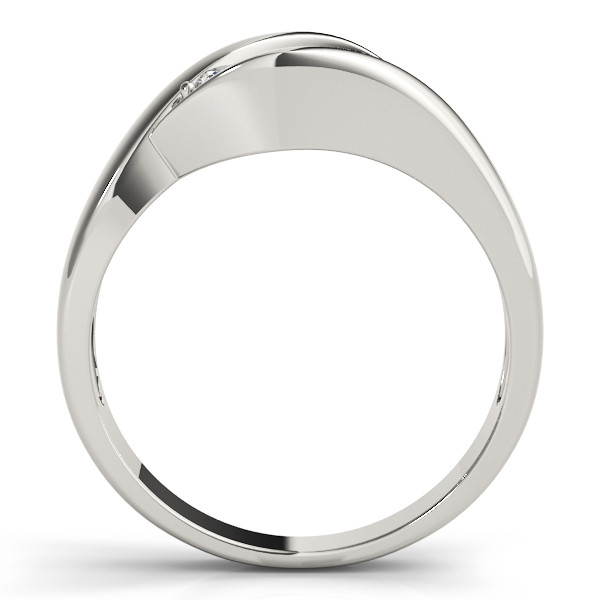 42651-White-1 Three Stone Engagement Ring, Round Shape, in Sterling Silver - 82741