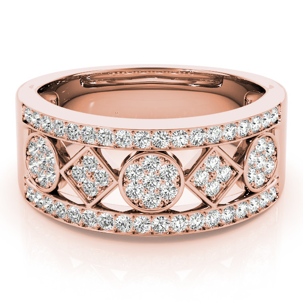 42750-Pink-2 Diamond Fashion Ring, in Rose Gold - 82802