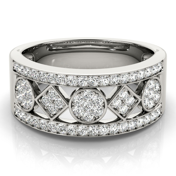 42750-White-2 Diamond Fashion Ring, in Platinum - 82802