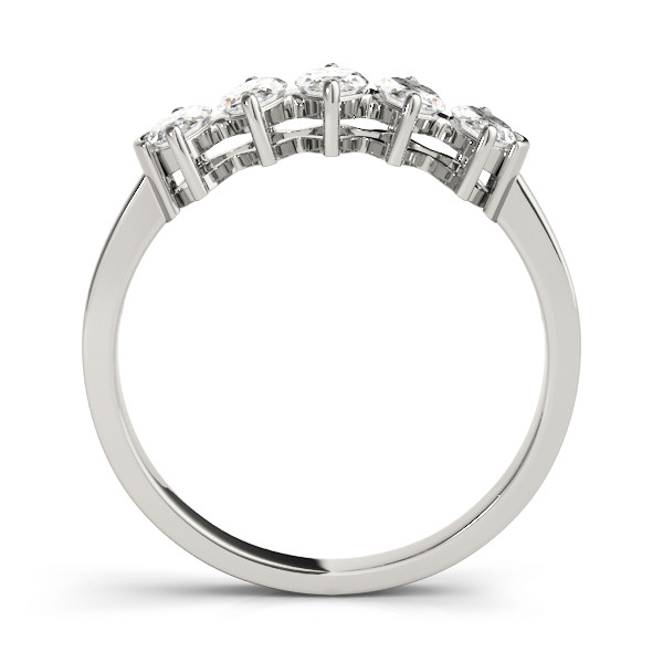 43133-White-1 Fancy Shape Marquise Wedding Ring, in Platinum - 82993
