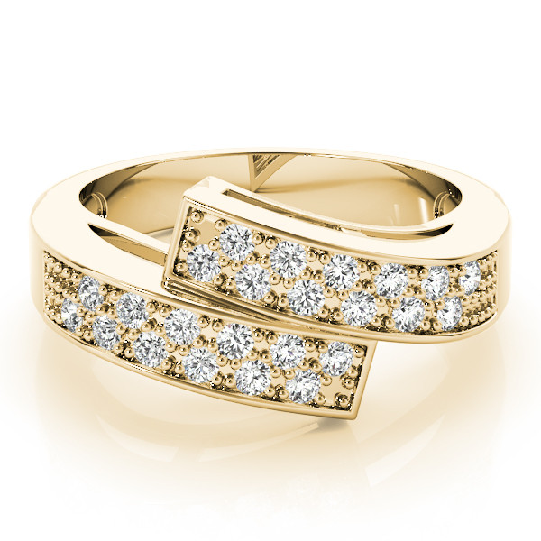 43361-Yellow-2 Diamond Fashion Band, in Yellow Gold - 83372