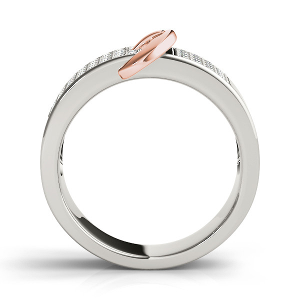 43641-Pink-1 Diamond Fashion Band, in Rose Gold - 83541