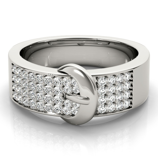 43641-White-2 Diamond Fashion Band, in Platinum - 83541