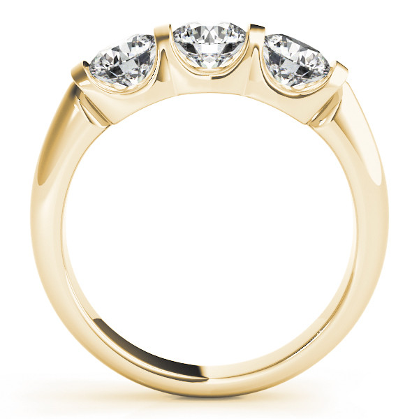 43823-Yellow-1 Three Stone Engagement Ring, Round Shape, in Yellow Gold - 83726