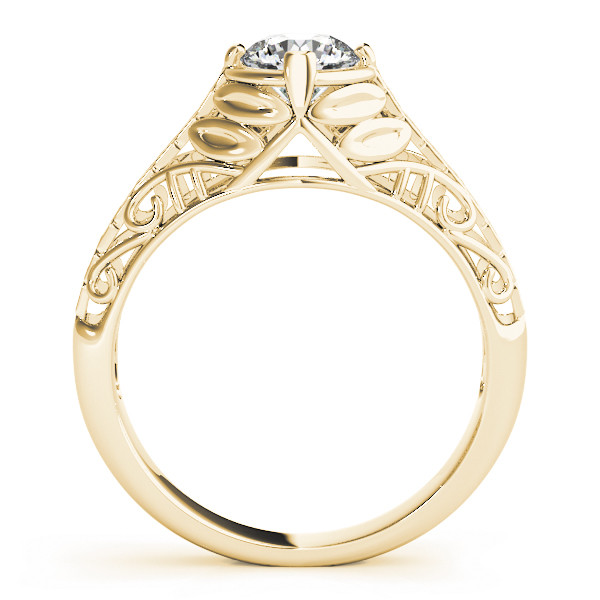 43909-Yellow-1 Antique Engagement Ring, Vintage Style, Shape, in Yellow Gold - 83787