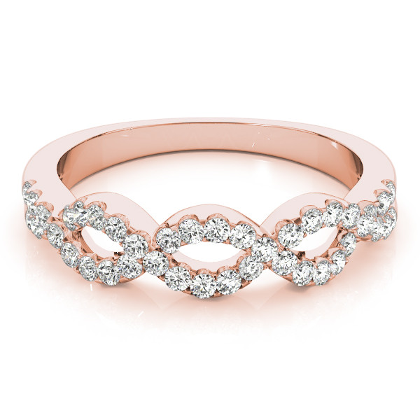 44048-Pink-2 Fashion Wedding Ring, in Rose Gold - 83967