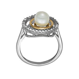 44094-White-1 Color Fashion Ring, Pearl Shape, in White Gold - 84028
