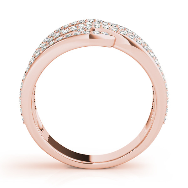 44213-Pink-1 Diamond Fashion Ring, in Rose Gold - 84129