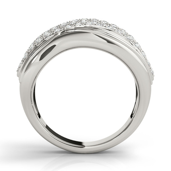44239-White-1 Diamond Fashion Ring, in Sterling Silver - 84156