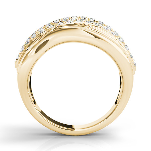 44239-Yellow-1 Diamond Fashion Ring, in Yellow Gold - 84156