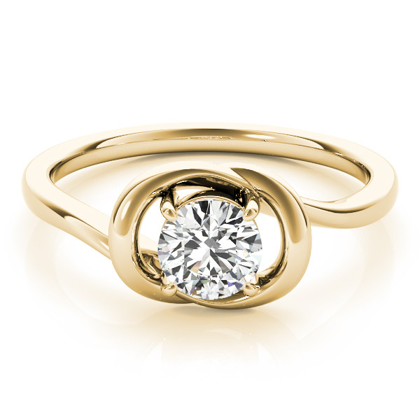 44403-Yellow-2 Love Knot Fashion Ring, in Yellow Gold - 84340