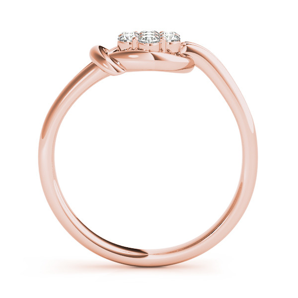 44413-Pink-1 Love Knot Fashion Ring, in Rose Gold - 84349