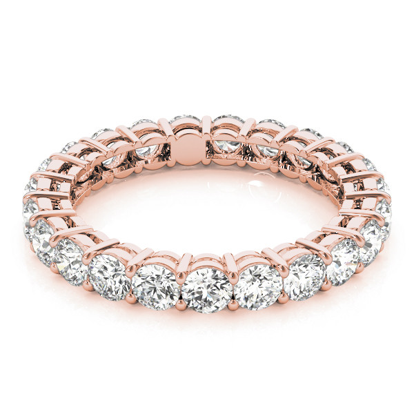 44465-Pink-2 Eternity Ring, in Rose Gold - 84378