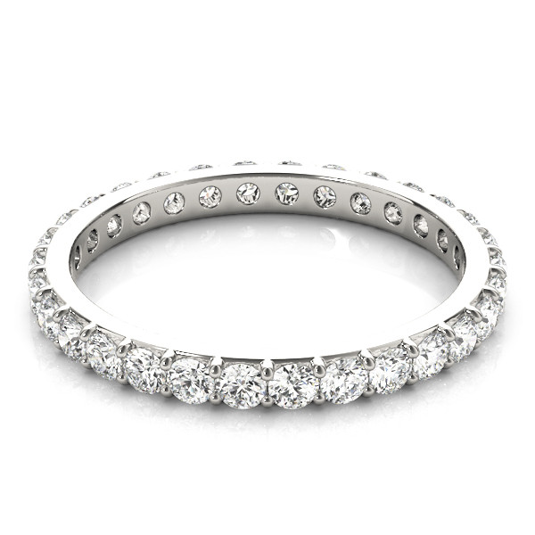 44521-White-2 Eternity Ring, in White Gold - 84389
