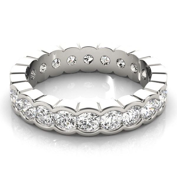 44575-White-2 Eternity Ring, in White Gold - 84398