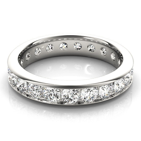 44611-White-2 Eternity Ring, in Platinum - 84399