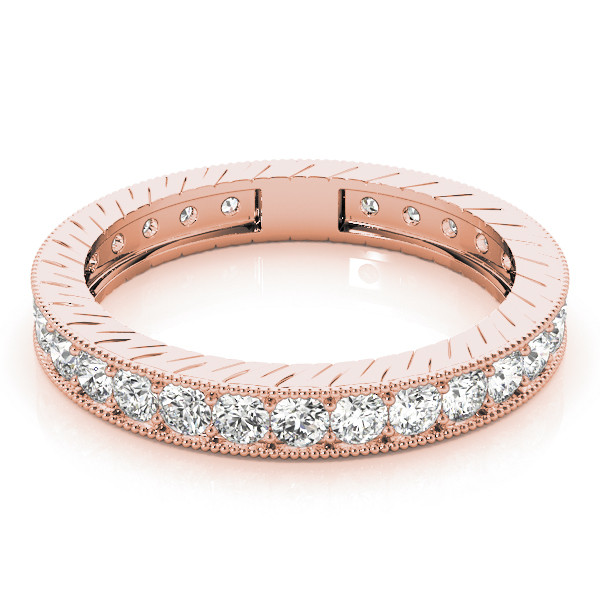 44642-Pink-2 Eternity Ring, in Rose Gold - 84400