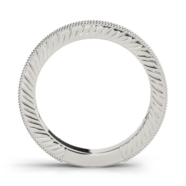 44725-White-1 Channel Set Wedding Ring, in Platinum - 84472