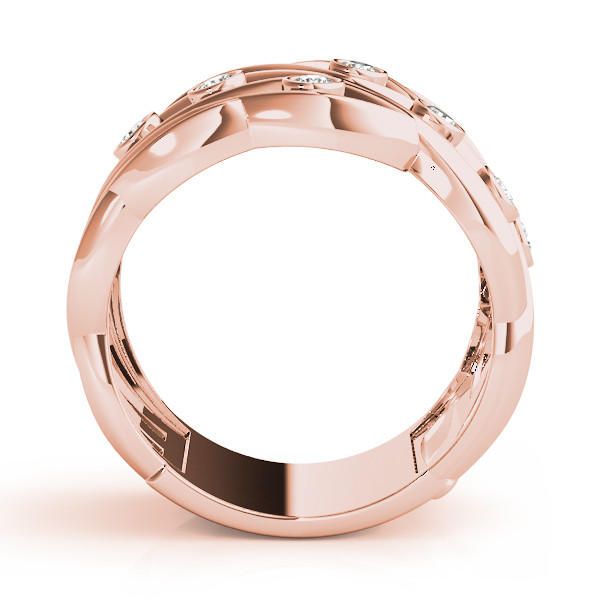 44754-Pink-1 Diamond Fashion Ring, in Rose Gold - 84503