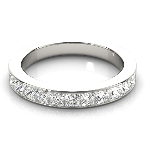 47864-White-2 Anniversary Ring, in White Gold - M112