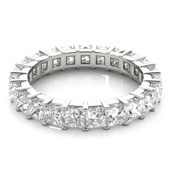 48302-White-2 Eternity Ring, in Platinum - ME109