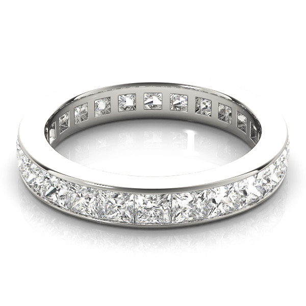 48804-White-2 Eternity Ring, in White Gold - ME113